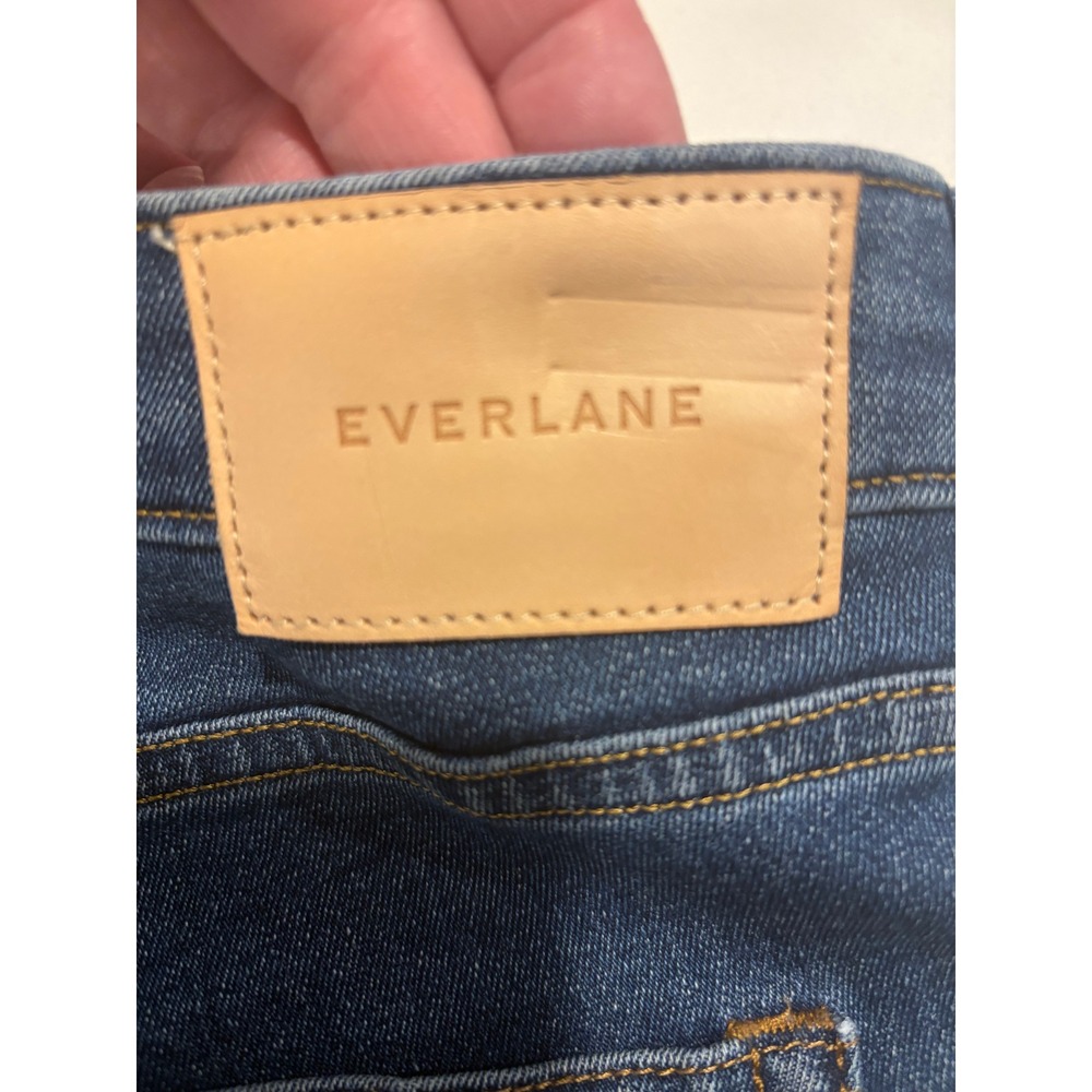 Everlane Curvy High-Rise Skinny Jean Blue Denim Crop 32 PP2321200487 - Picture 6 of 11